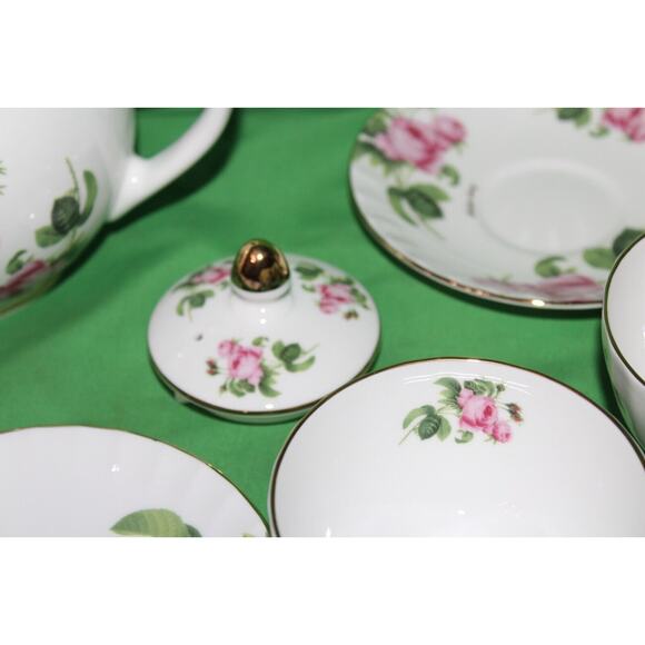 10 Piece Aynsley Fine Bone China England Robert Huang English Rose Gold Exclusve - Picture 15 of 16